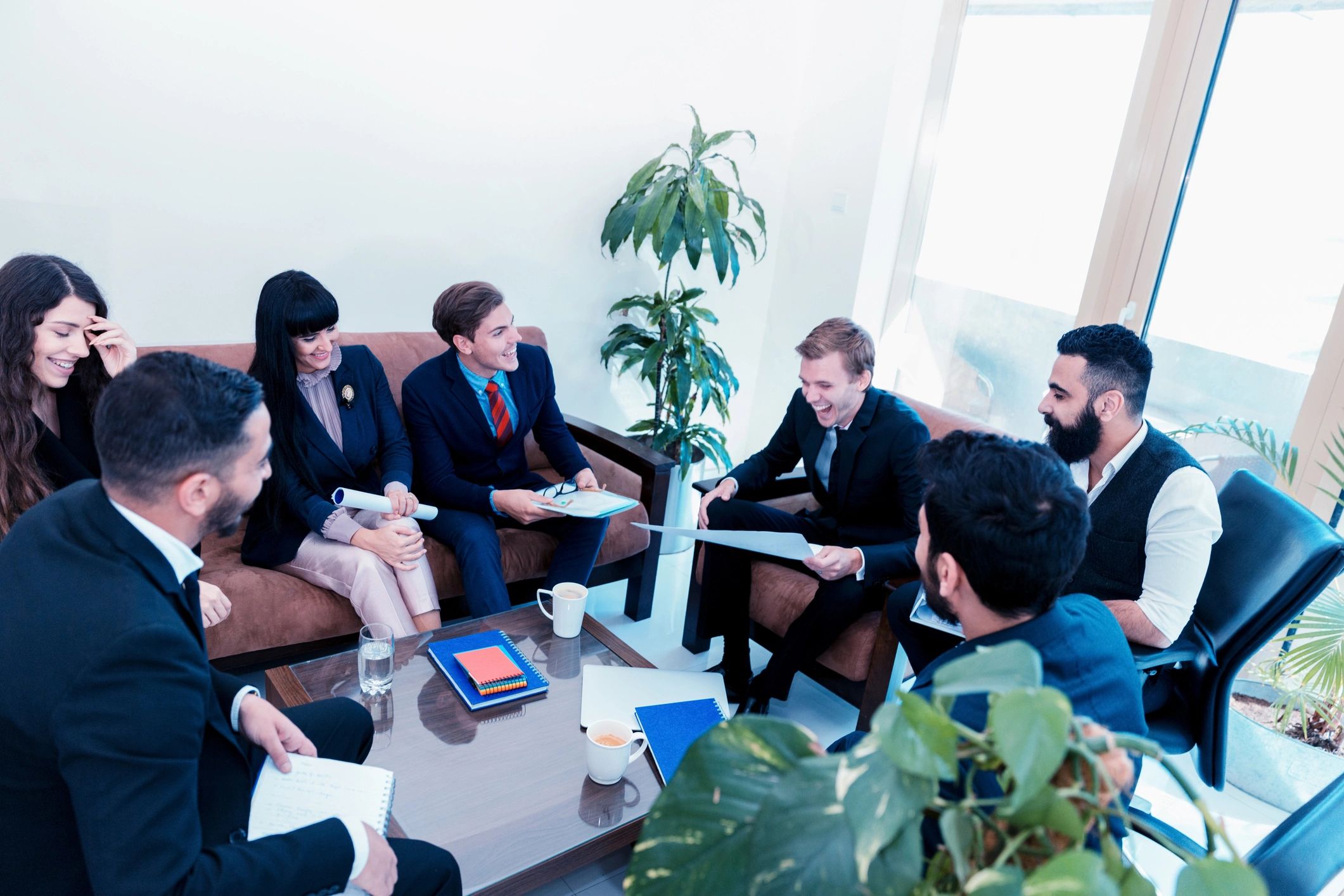 Professional business leader representing client perspective